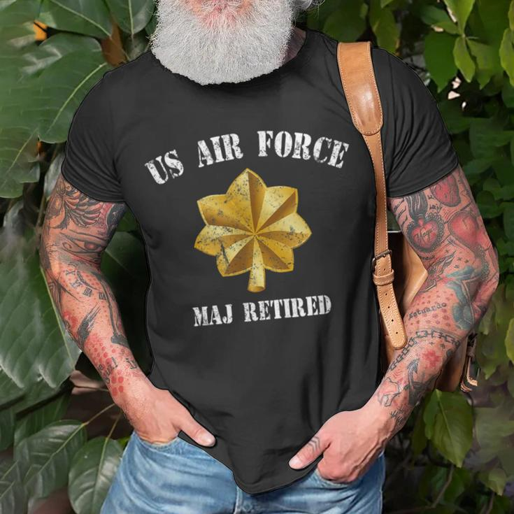 Retired Air Force Major Military Veteran Retiree T-shirt Gifts for Old Men