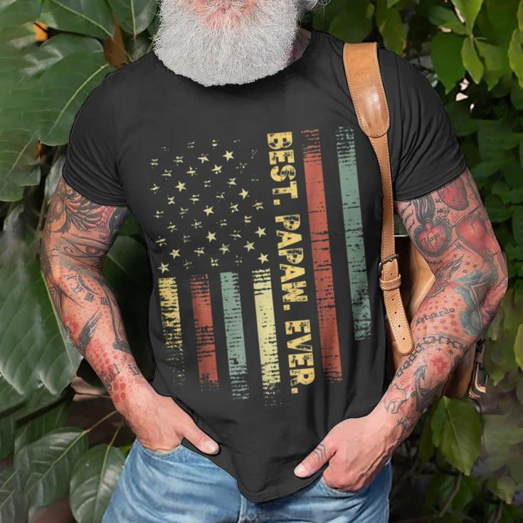 Retro Best Papaw Ever Vintage American FlagFor Dad Gift For Mens Unisex T-Shirt Gifts for Old Men