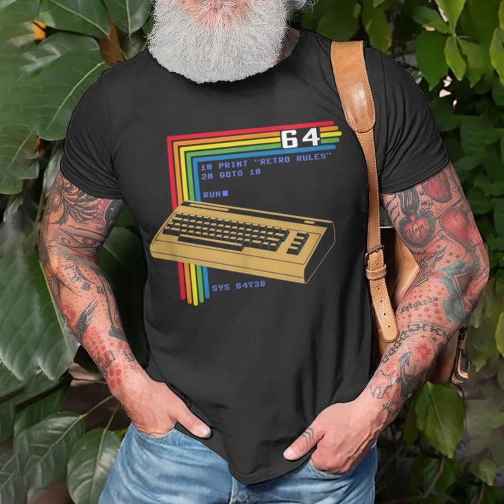 Retro Computer C64 T-Shirt Gifts for Old Men