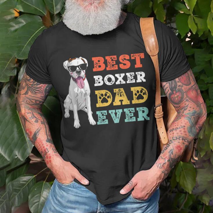 Retro Vintage Dog Best Boxer Dad Ever T-Shirt Gifts for Old Men