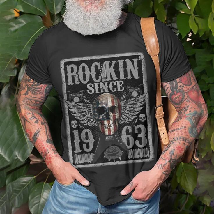 Rockin Since 1963 59 Years Old 59Th Birthday Classic Unisex T-Shirt Gifts for Old Men