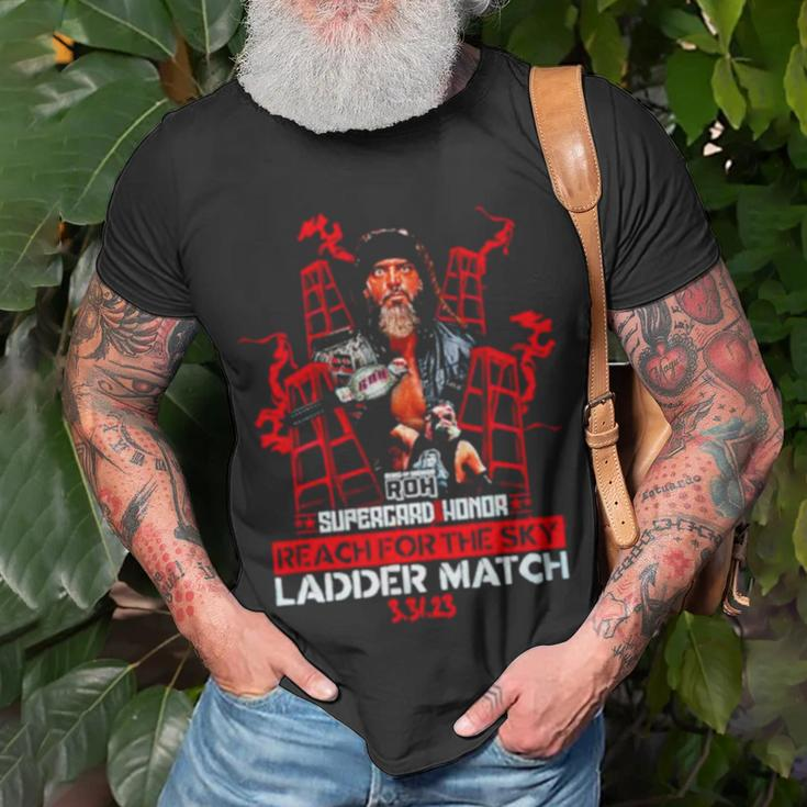 Roh Reach For The Sky Ladder Match Unisex T-Shirt Gifts for Old Men