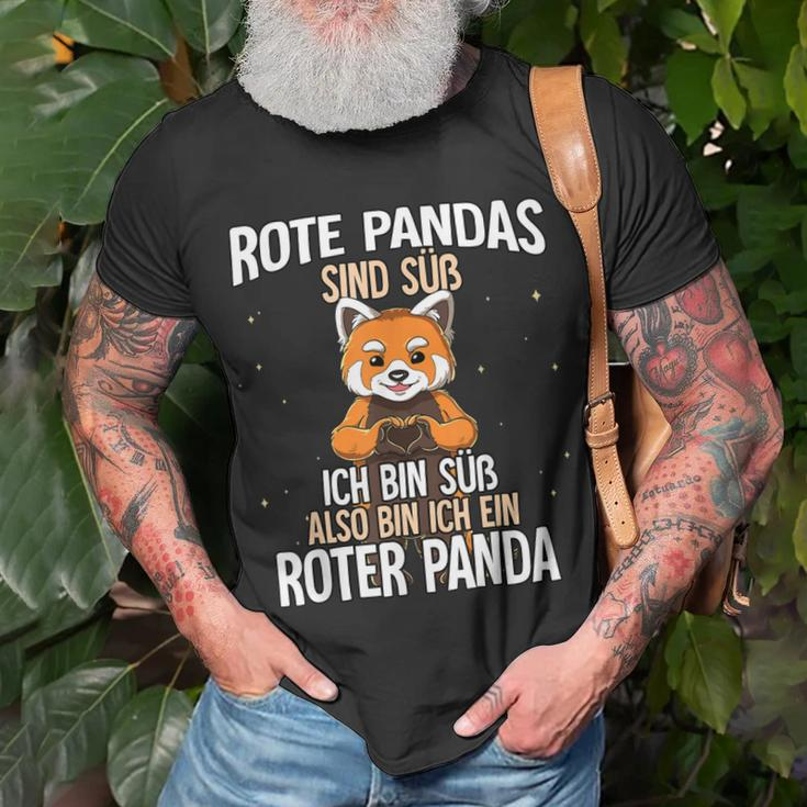 Rote Pandas Sind Süß Roter Panda T-Shirt Geschenke für alte Männer