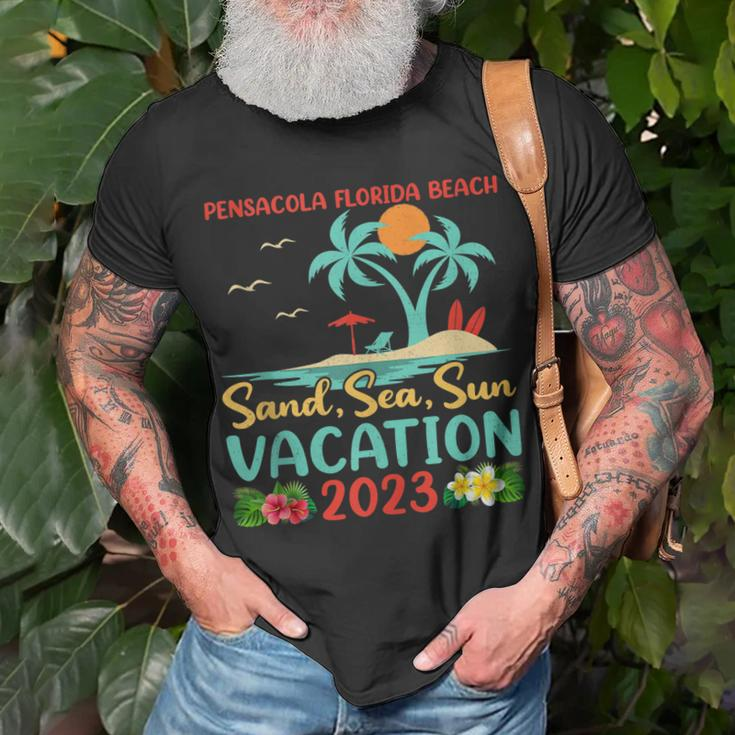 Sand Sea Sun Vacation 2023 Pensacola Florida Beach Unisex T-Shirt Gifts for Old Men