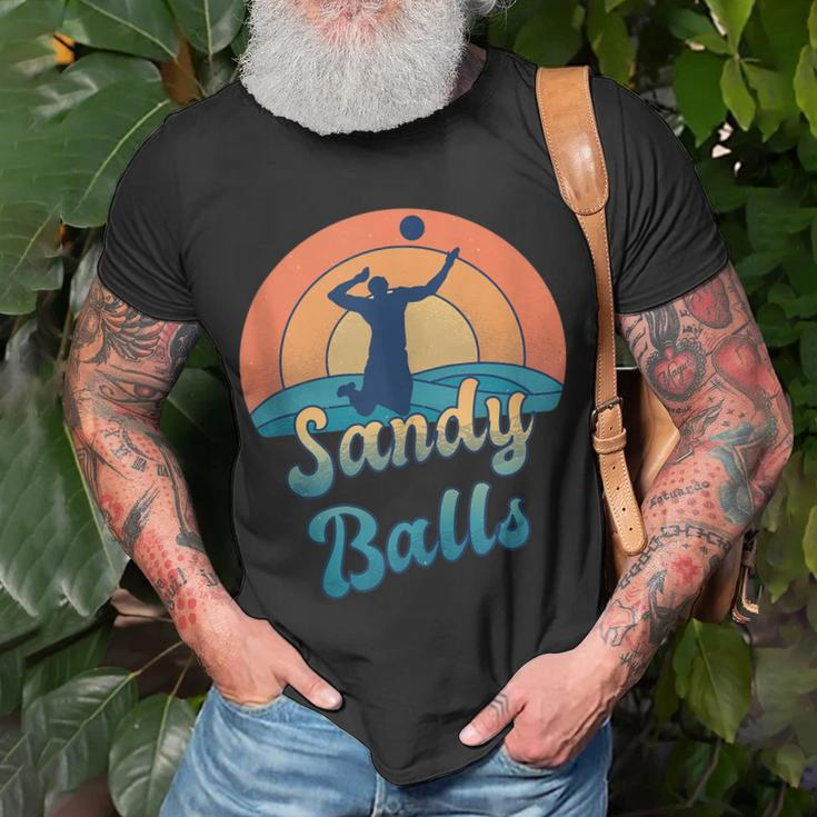 Sandy Balls For A Beach Volleyball Player Unisex T-Shirt Gifts for Old Men