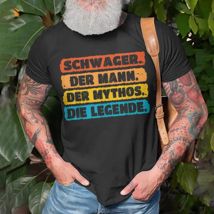 Schwager Geburtstag & Weihnachten Mythos Legende T-Shirt, Herren Geschenke für alte Männer