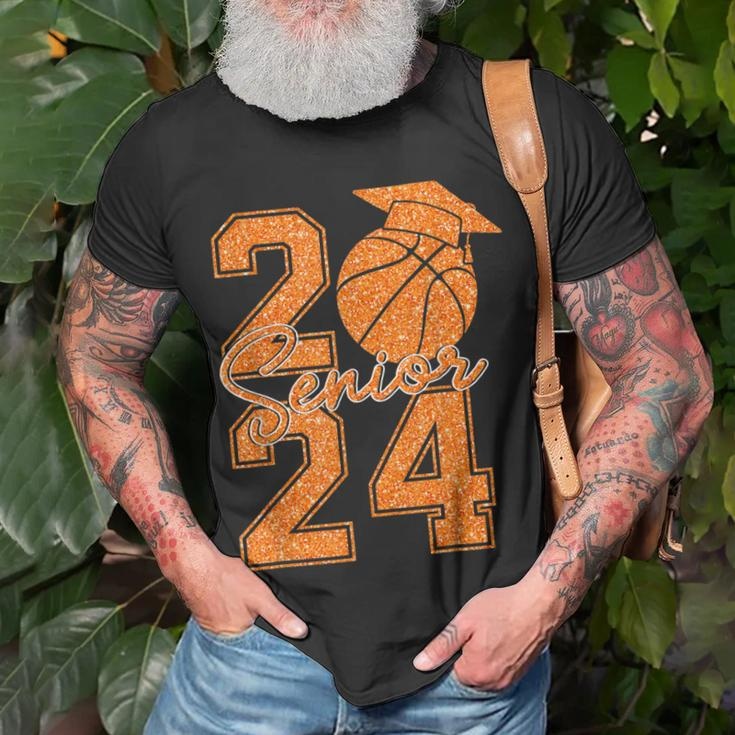 Senior 2024 Class Of 2024 Graduate Basketball Graduation T-Shirt Gifts for Old Men
