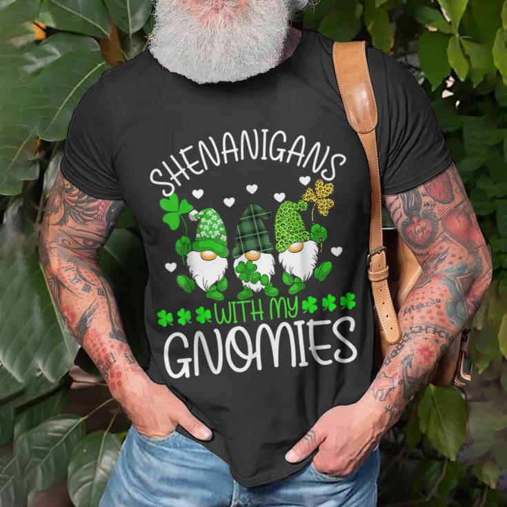 Shenanigans With My Gnomies St Patricks Day Gnome Shamrock T-Shirt Gifts for Old Men