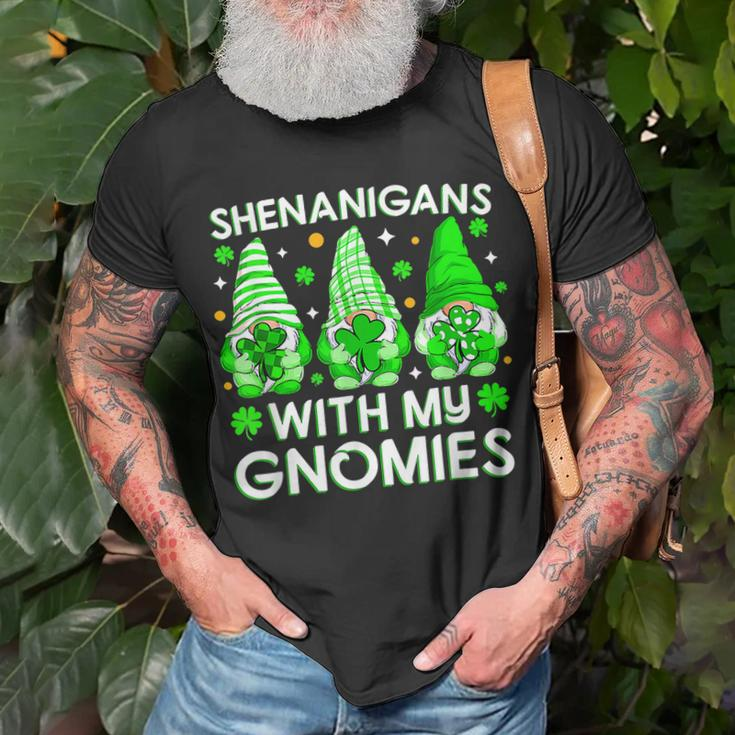 Shenanigans With My Gnomies St Patricks Day Gnomes Irish T-Shirt Gifts for Old Men