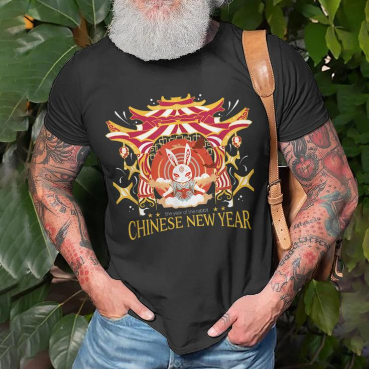 Silvester Des Hasens Chinesisches Frohes Neues Jahr 2023 T-Shirt Geschenke für alte Männer