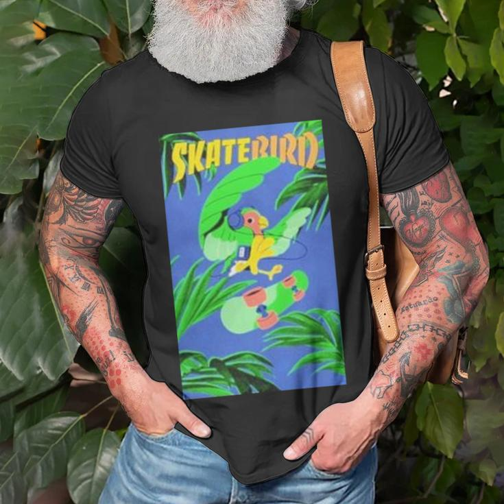 Skate Bird Unisex T-Shirt Gifts for Old Men