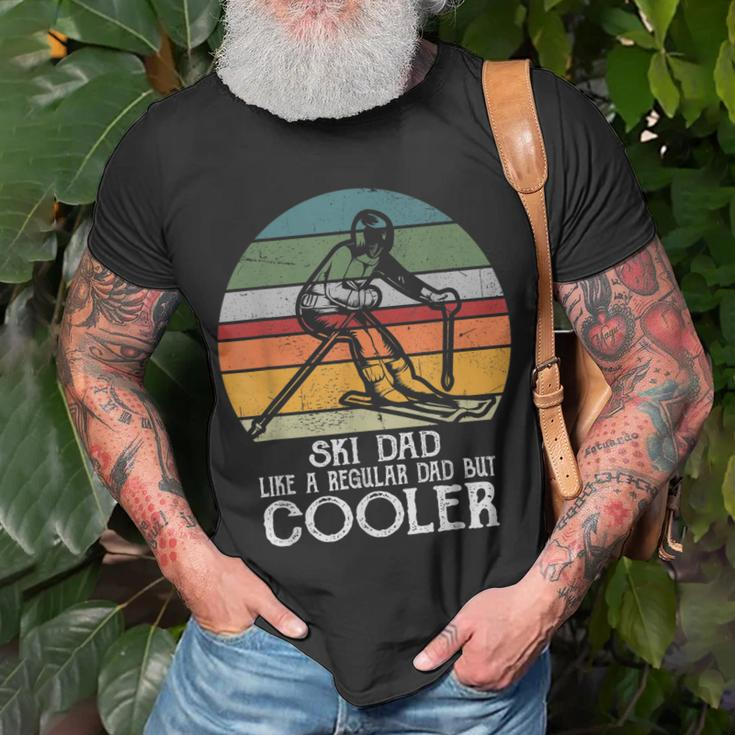 Ski Dad Like A Regular Dad But Cooler Vintage Skiing Skier T-Shirt Gifts for Old Men