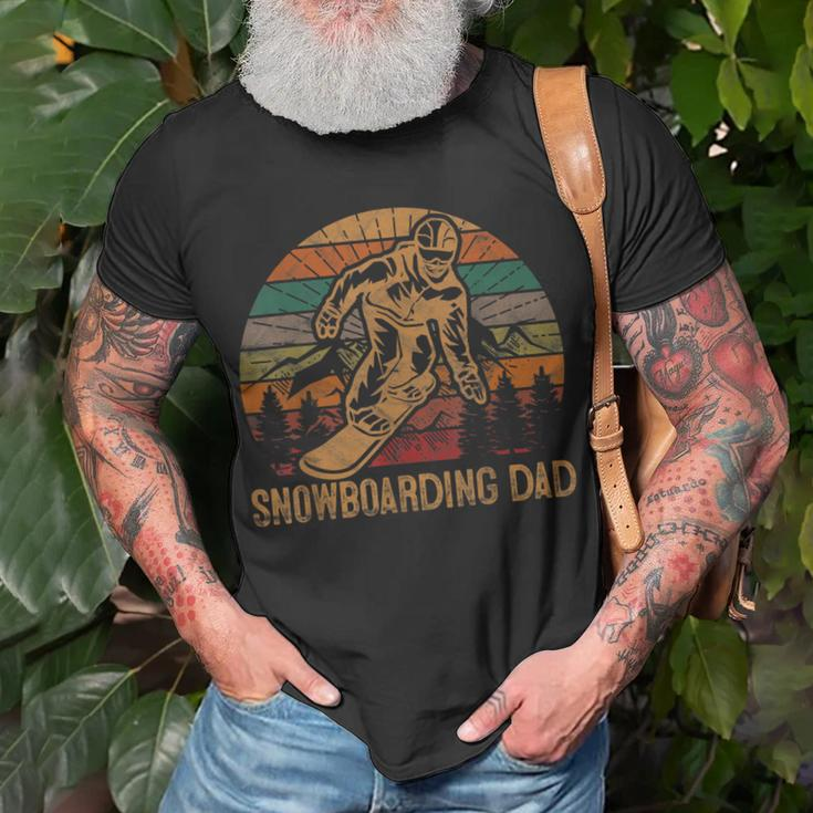 Mens Snowboarding Dad Sunset Snowboard Winter Snowboarder T-Shirt Gifts for Old Men