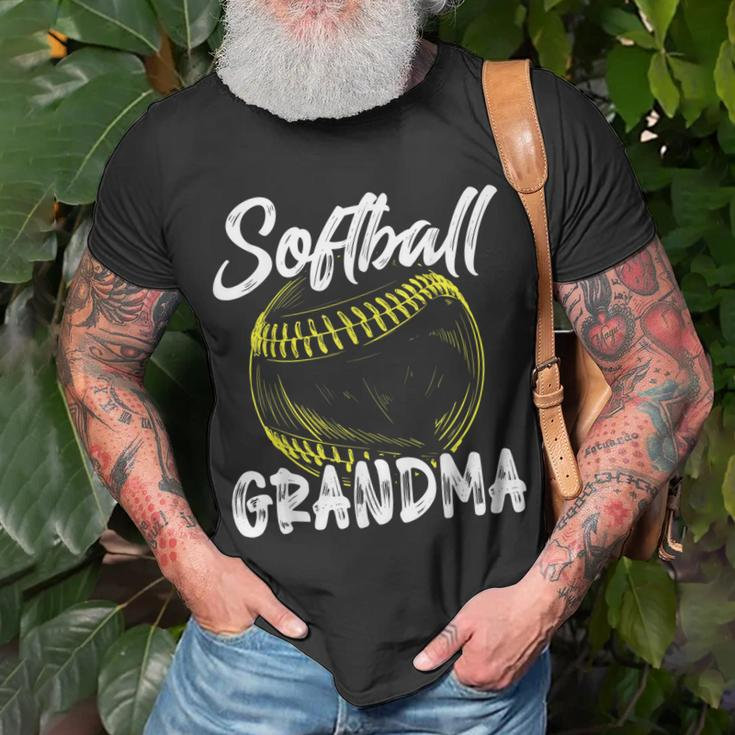 Softball Grandma Women Family Matching Players Mothers Day Unisex T-Shirt Gifts for Old Men