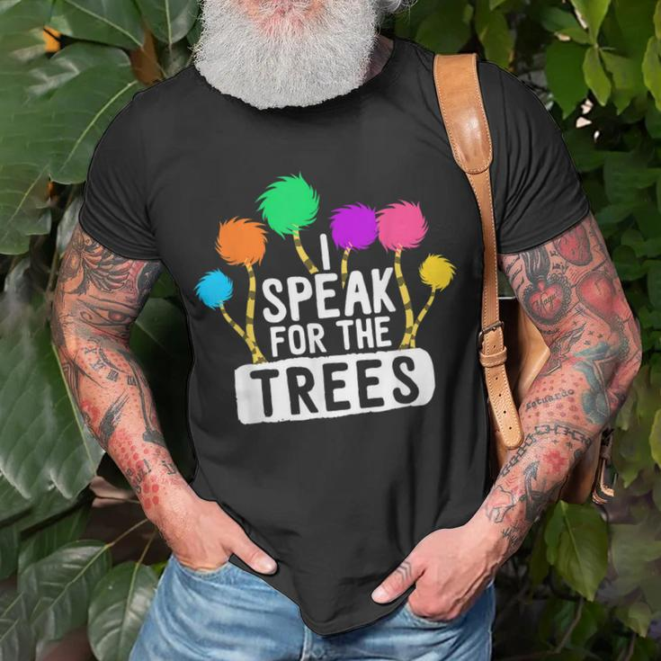 I Speak For The Tree Earth Day Inspiration Hippie T-Shirt Gifts for Old Men