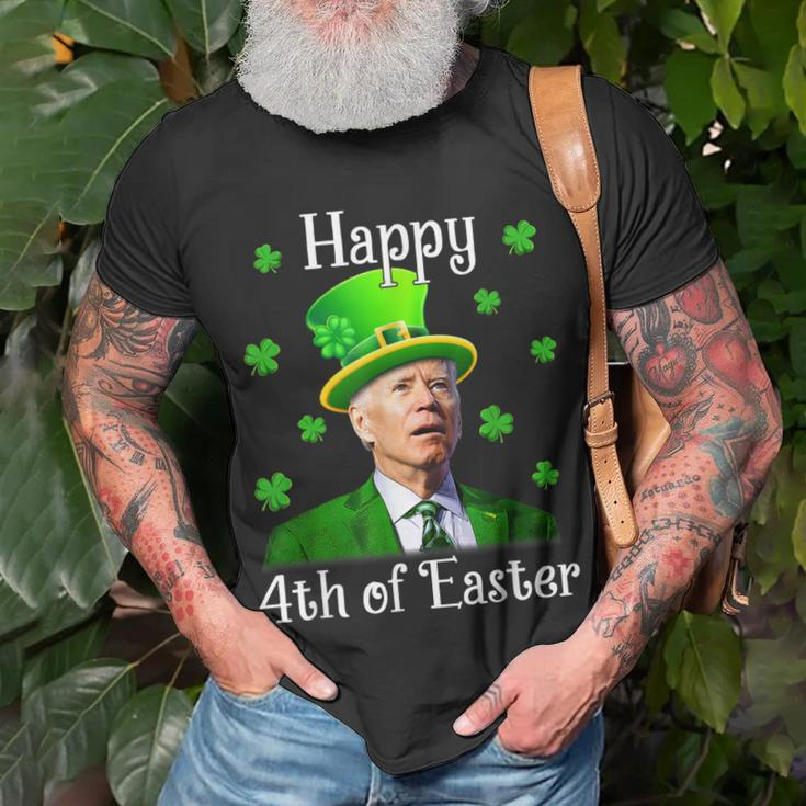 St Patricks Day Happy 4Th Of Easter Anti Joe Biden T-Shirt Gifts for Old Men