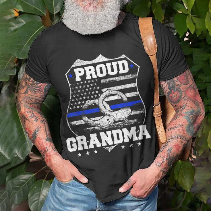 Stolzer Oma Des Polizisten T-Shirt Geschenke für alte Männer