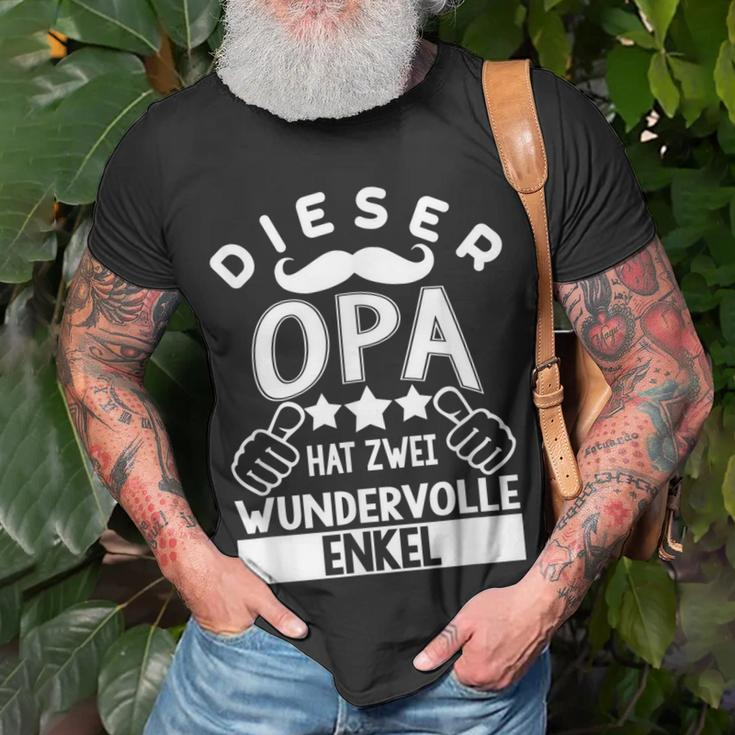 Stolzer Opa Enkel Für Großvater Und Opi T-Shirt Geschenke für alte Männer