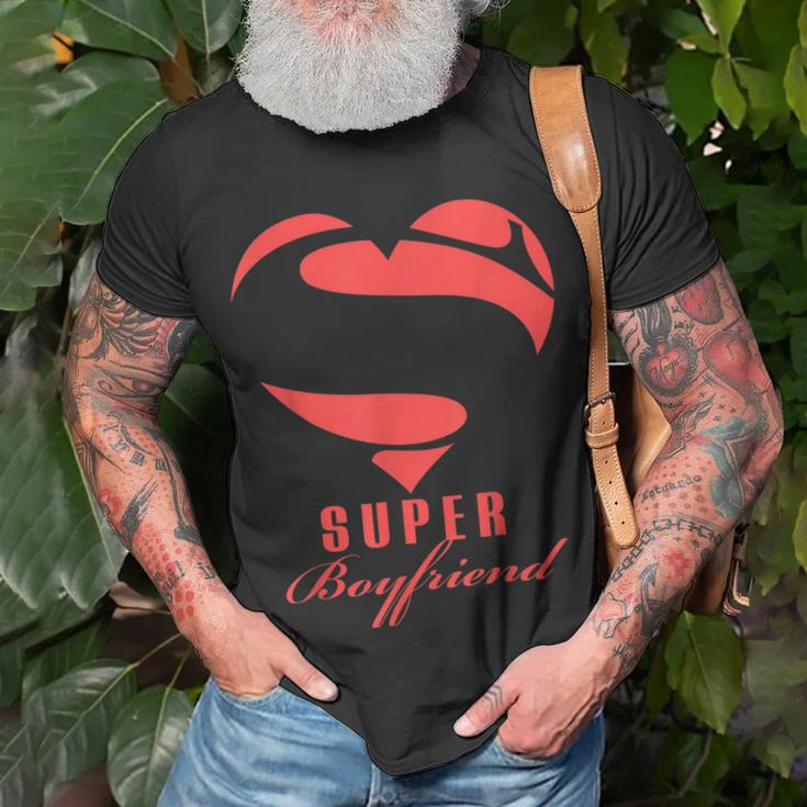 Super Boyfriend SuperheroGift Mother Father Day Unisex T-Shirt Gifts for Old Men