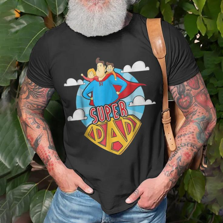 Super Dad Super Hero Fathers Day Gift Unisex T-Shirt Gifts for Old Men