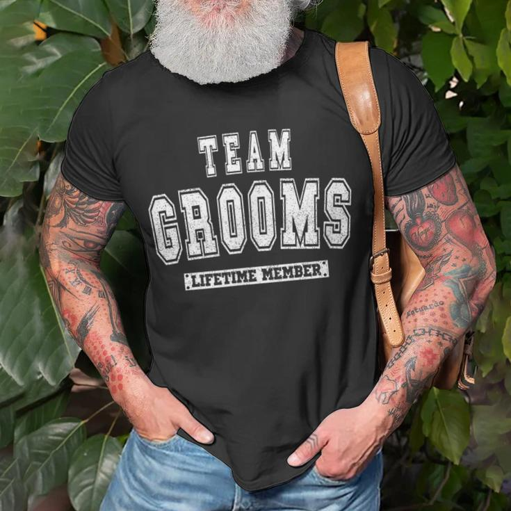 Team Grooms Lifetime Member Family Last Name T-shirt Gifts for Old Men
