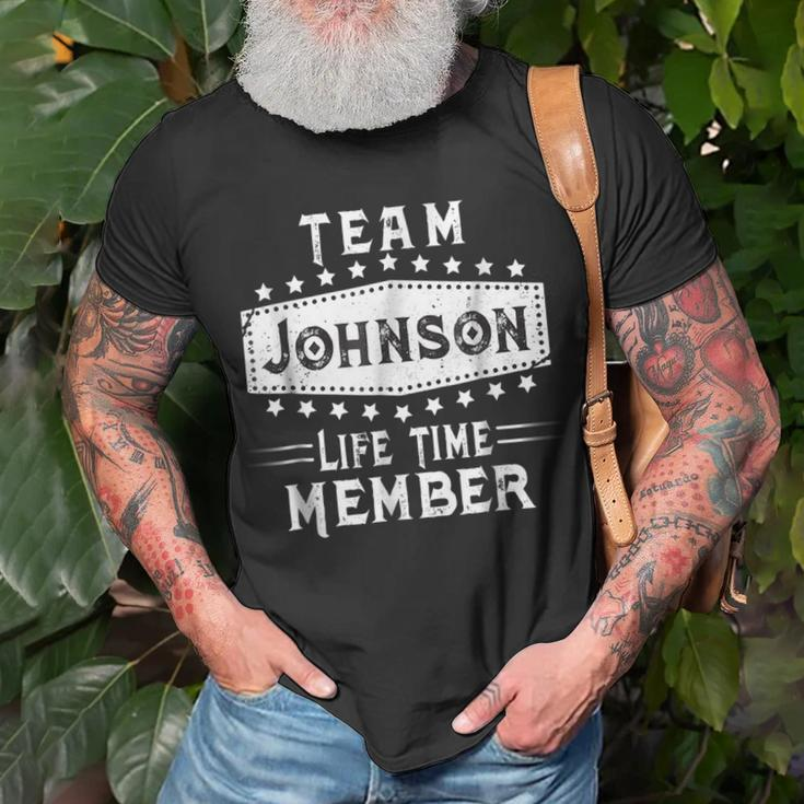 Team Johnson Life Time Member Family Name Unisex T-Shirt Gifts for Old Men