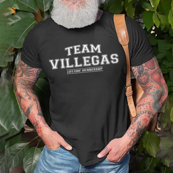 Team Villegas | Proud Family Surname Last Name Gift Unisex T-Shirt Gifts for Old Men