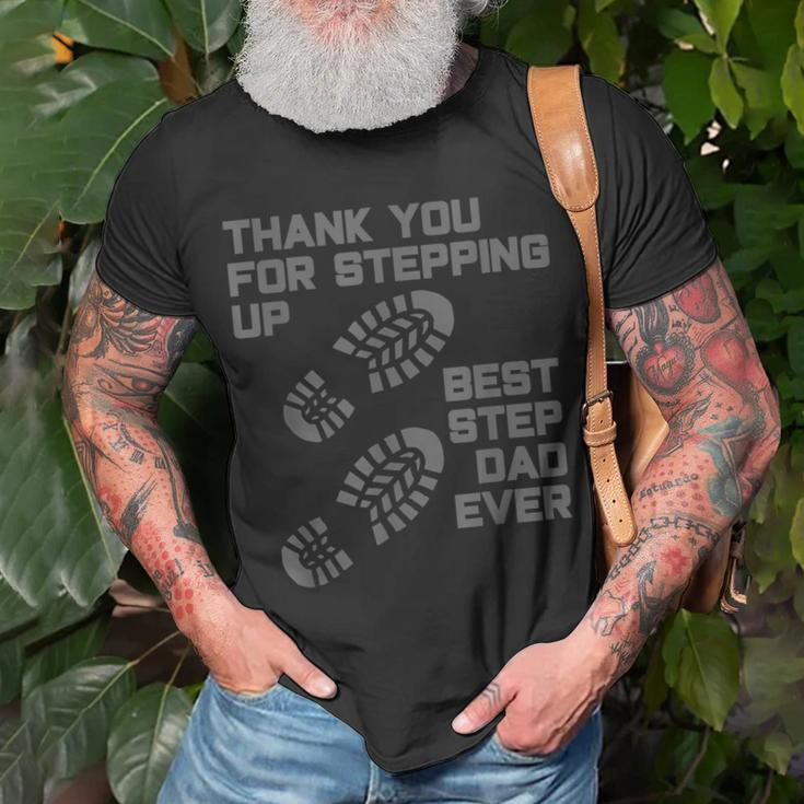 Thank You For Stepping Up - Fathers Day Step Dad T-shirt Gifts for Old Men