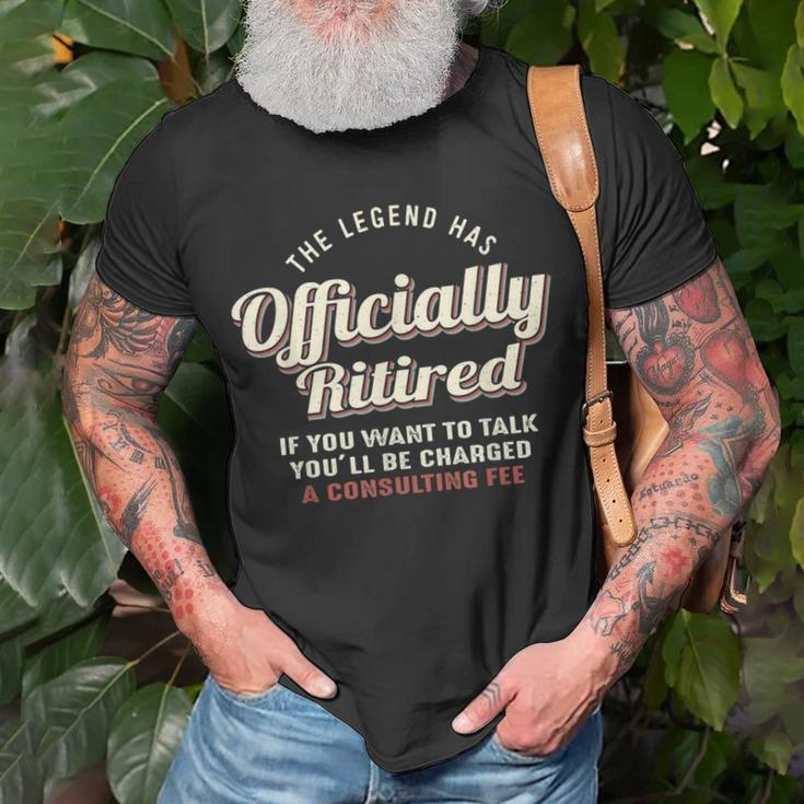 The Legend Has Officially Retired Funny Retirement Unisex T-Shirt Gifts for Old Men