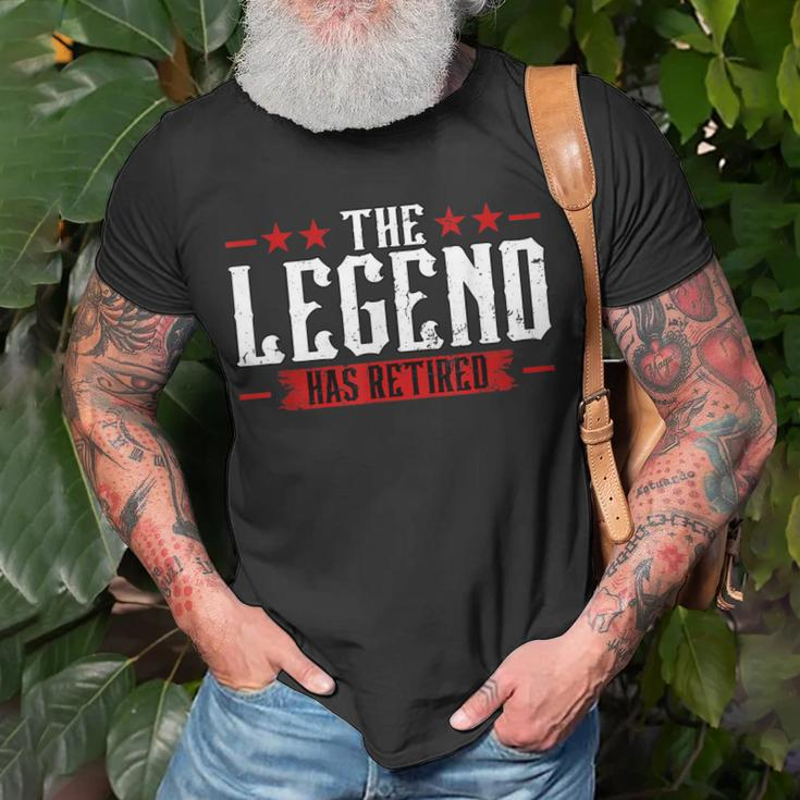 The Legend Has Retired Retirement Unisex T-Shirt Gifts for Old Men