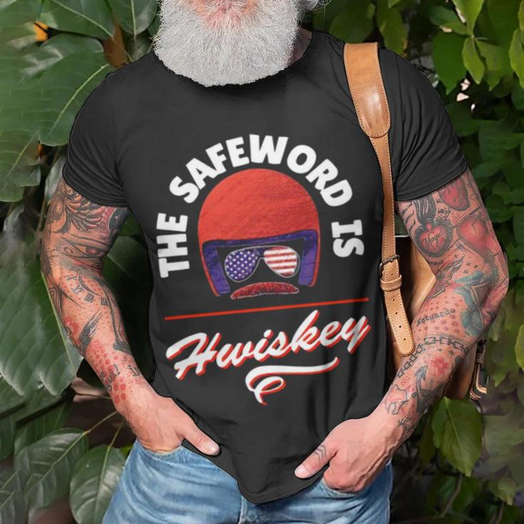 The Safeword Is Whiskey Unisex T-Shirt Gifts for Old Men