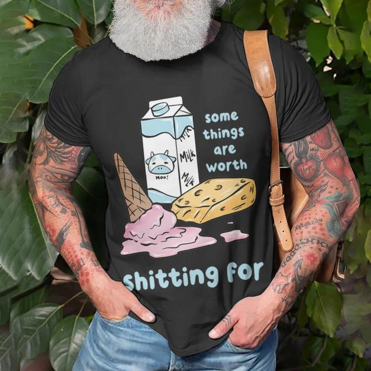 Some Things Are Worth Shitting For V2 T-Shirt Gifts for Old Men