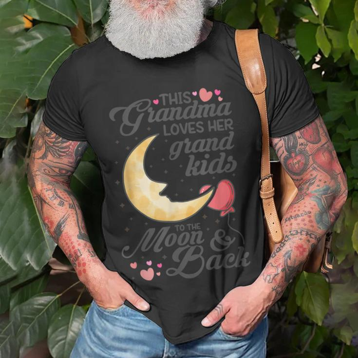 This Grandma Loves Her Grand Kids To The Moon & Back Unisex T-Shirt Gifts for Old Men