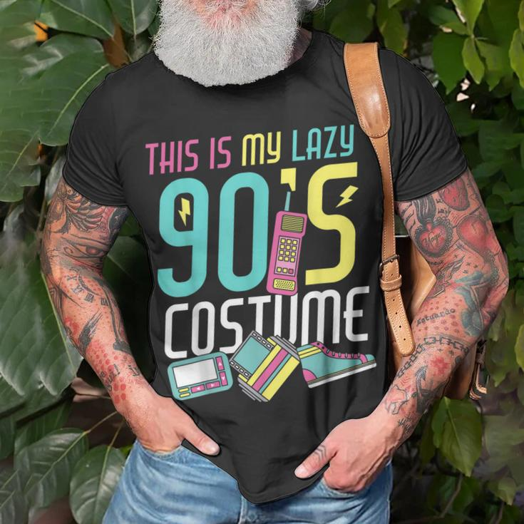This Is My Lazy 90S Costume Retro 1990S Theme Party Nineties Unisex T-Shirt Gifts for Old Men