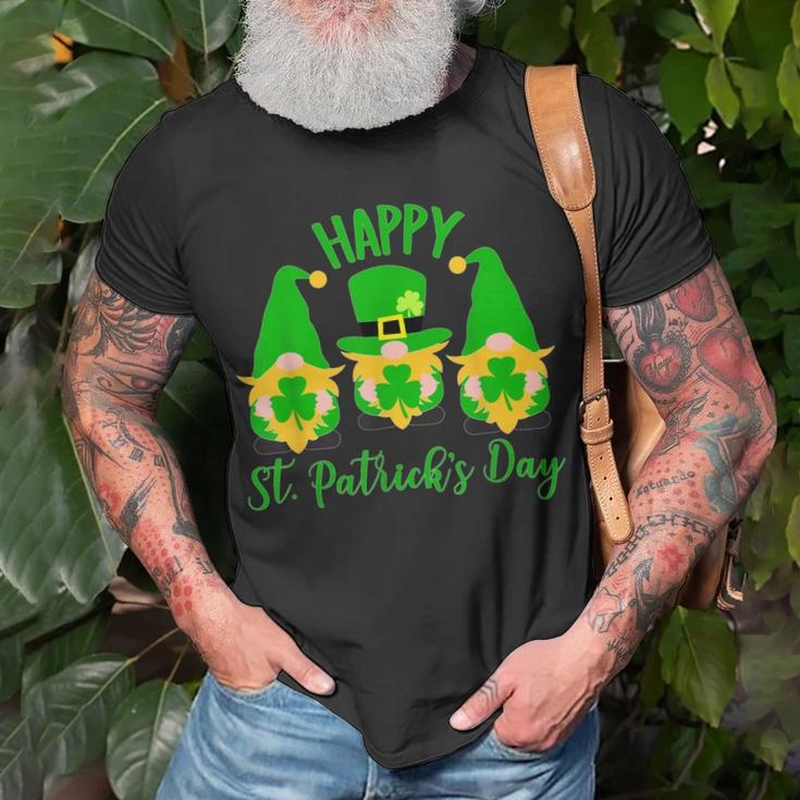 Three Gnomes Leprechaun St Patricks Day Shenanigans Squad T-shirt Gifts for Old Men