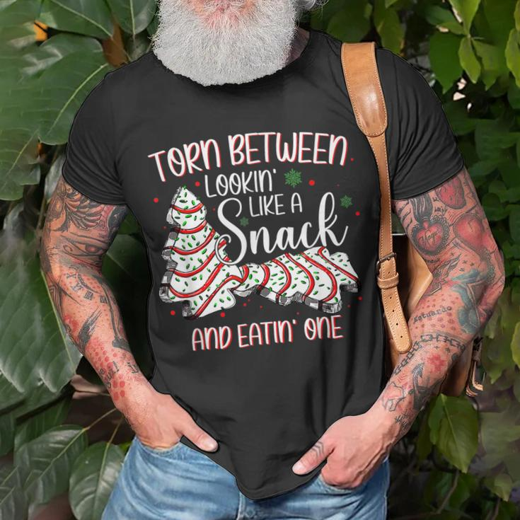 Torn Between Looking Like A Snack And Eating One Christmas T-shirt Gifts for Old Men
