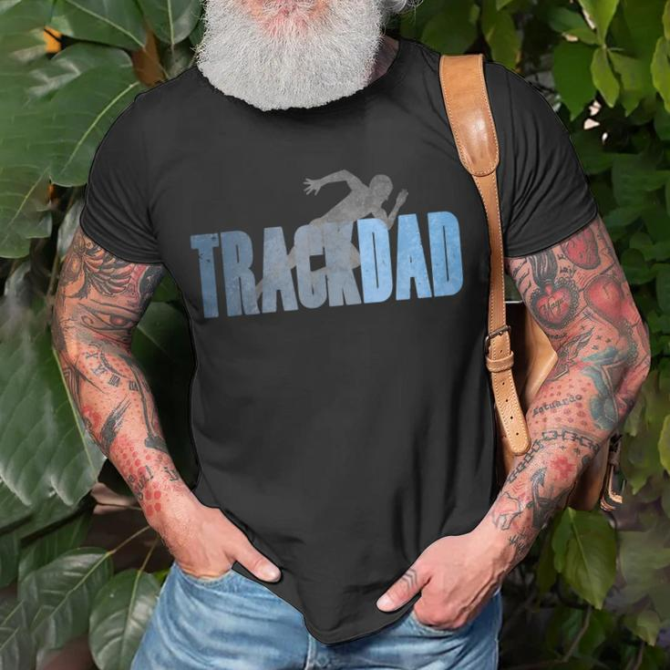 Mens Track Dad Track & Field Runner Cross Country Running Father T-Shirt Gifts for Old Men