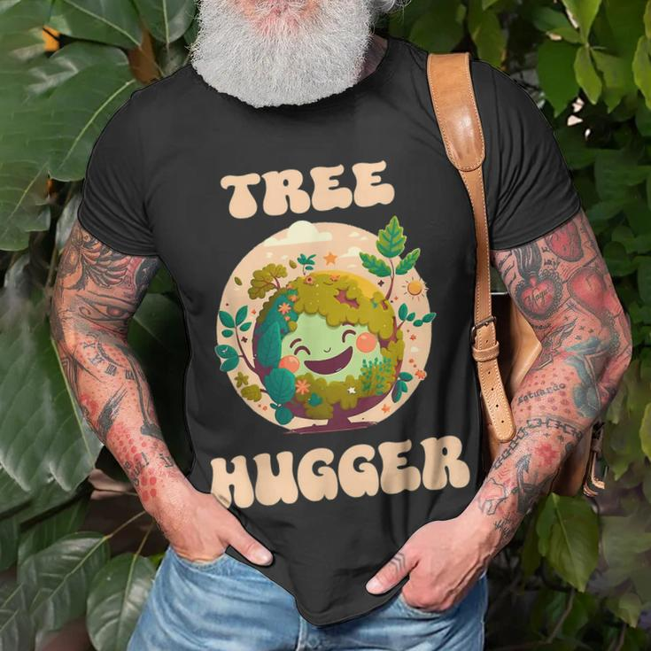 Tree Hugger Retro Nature Environmental Earth Day Unisex T-Shirt Gifts for Old Men