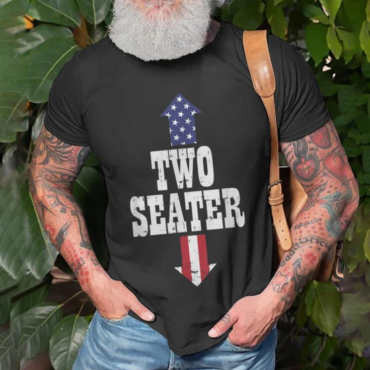 Two Seater Usa 4Th Of July Party Naughty Adult T-Shirt Gifts for Old Men