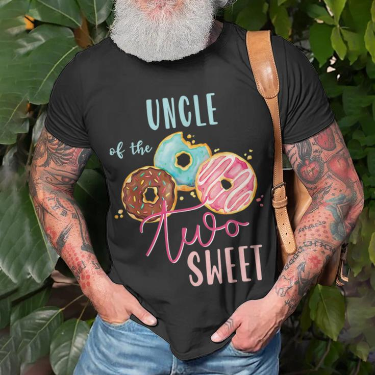 Uncle Sweet Two Donut Birthday Party Theme Girl Unisex T-Shirt Gifts for Old Men