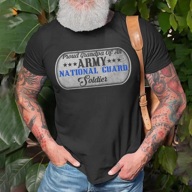 Usa Proud Army National Guard Grandpa Soldier Gift Unisex T-Shirt Gifts for Old Men