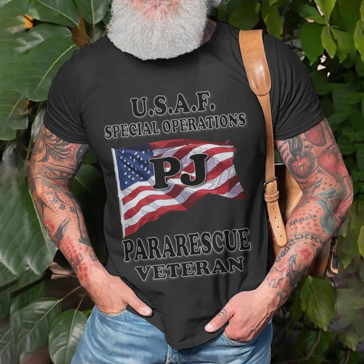 USAF Pararescue Pj Veteran T-shirt Gifts for Old Men