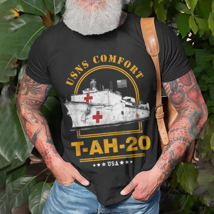 Usns Comfort Tah20 Hospital Ship Unisex T-Shirt Gifts for Old Men
