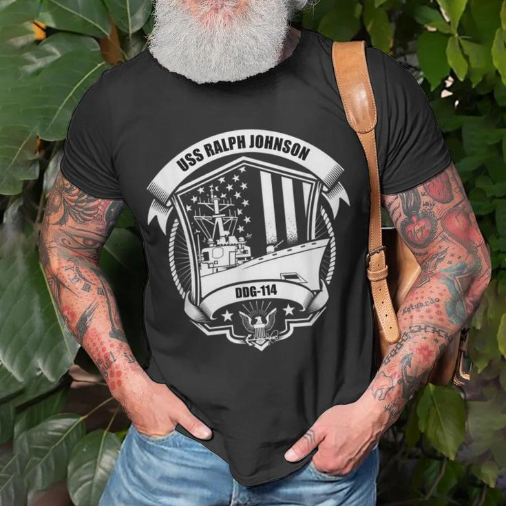 Uss Ralph Johnson Ddg-114 T-Shirt Gifts for Old Men