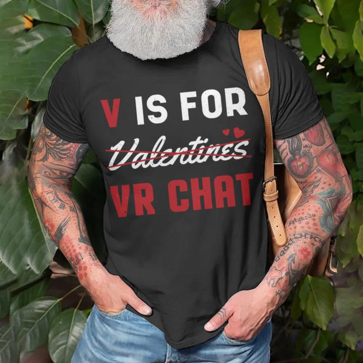 Valentinstag VR Chat T-Shirt, Herzen Motiv für den Liebsten Geschenke für alte Männer