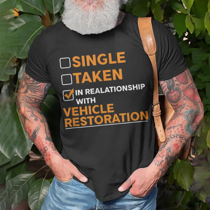 Vehicle Restoration Repair Cars Driver Motor Motocross Gift Unisex T-Shirt Gifts for Old Men