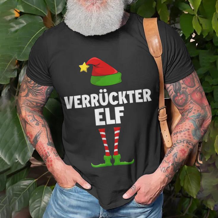 Verrückter Elf Partnerlook Familien Elfen Outfit Weihnachts T-Shirt Geschenke für alte Männer