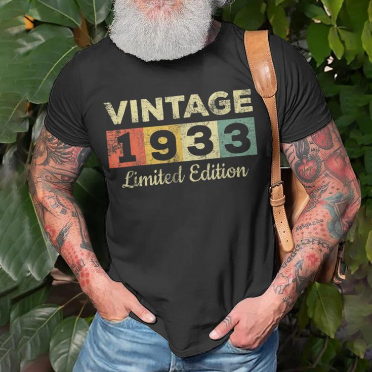 Vintage 1933 90 Years Old Sunset Birthday Party Unisex T-Shirt Gifts for Old Men