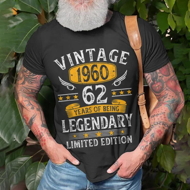 Vintage 1960 62 Year Of Being Legendary Limitierte Auflage T-Shirt Geschenke für alte Männer