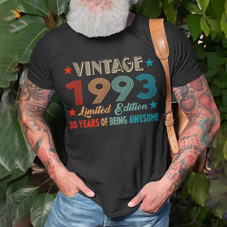 Vintage 1993 Limitierte Auflage 30 Jahre Alt Geburtstag T-Shirt Geschenke für alte Männer